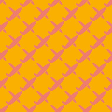 Uçakların, vektör çizim seamless modeli