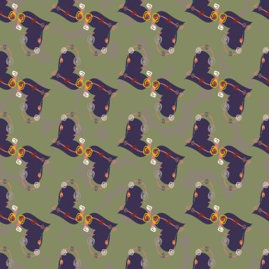 Soyut kalpler Dikişsiz desen arka planı için. 