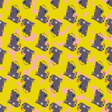 Soyut kalpler Dikişsiz desen arka planı için. 