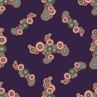 Soyut geometrik renkli seamless modeli daireler ile