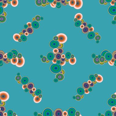 Soyut geometrik renkli seamless modeli daireler ile