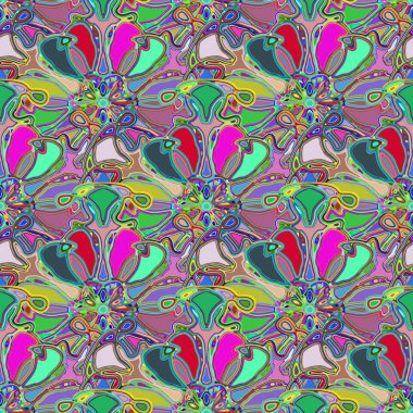 Soyut kaleydoskop renkli Dikişsiz desen arka planı için. 