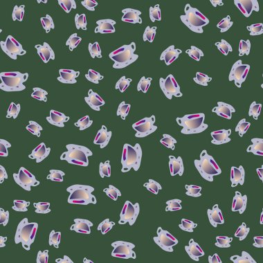 Kahve ya da çay Dikişsiz desen bardak.