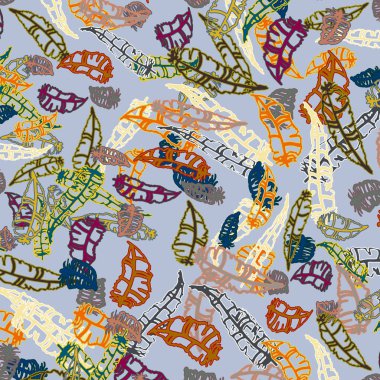 Tüyler, vektör çizim ile zemin 