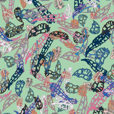 Tüyler, vektör çizim ile zemin 