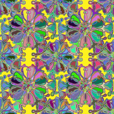 Soyut kaleydoskop renkli Dikişsiz desen arka planı için. 