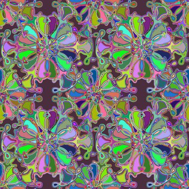 Soyut kaleydoskop renkli Dikişsiz desen arka planı için. 