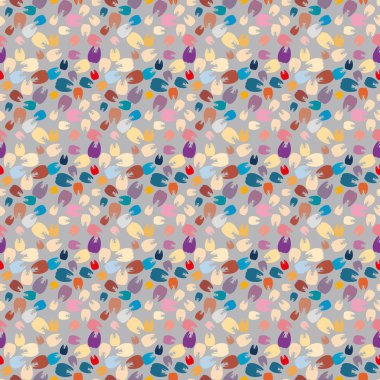 Çok renkli diş parlak Dikişsiz desen arka planı için.