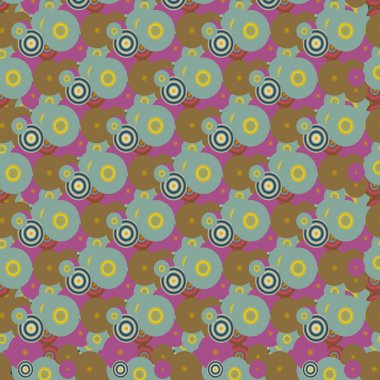 Soyut geometrik renkli seamless modeli daireler, arka plan ile