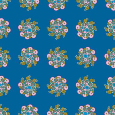 Daireler, arka plan ile soyut seamless modeli