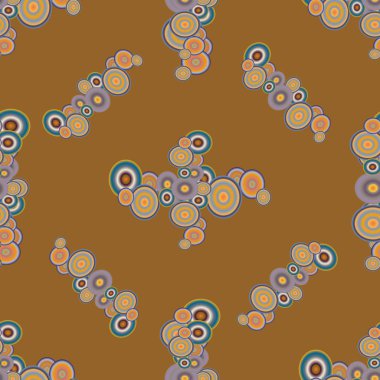 Soyut geometrik renkli seamless modeli daireler ile