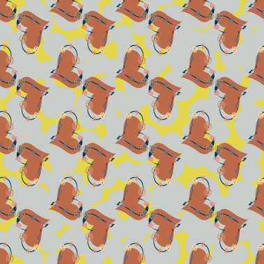 Soyut kalpler Dikişsiz desen arka planı için. 