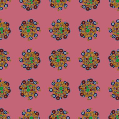 Daireler, arka plan ile soyut seamless modeli