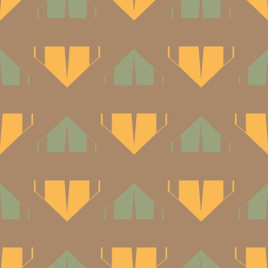 çizgi film kamp çadırları ile renk seamless modeli