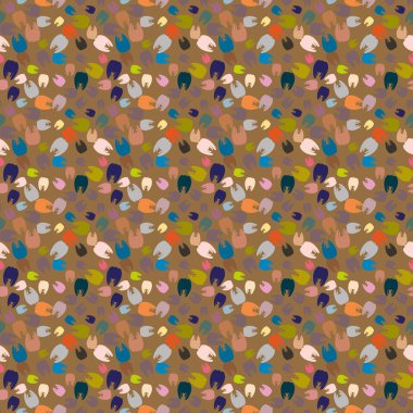 Çok renkli diş parlak Dikişsiz desen arka planı için.