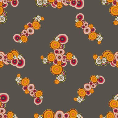 Soyut geometrik renkli seamless modeli daireler ile