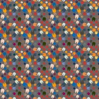 Çok renkli diş parlak Dikişsiz desen arka planı için.