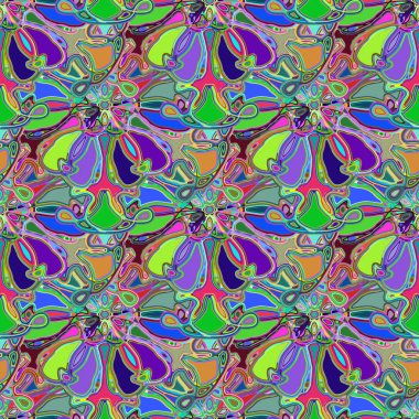 Soyut kaleydoskop renkli Dikişsiz desen arka planı için. 