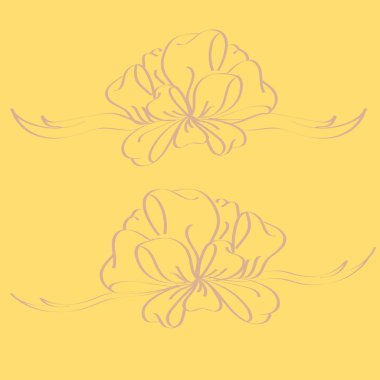 Set çekilmiş yay izole el renk arka plan üzerinde.