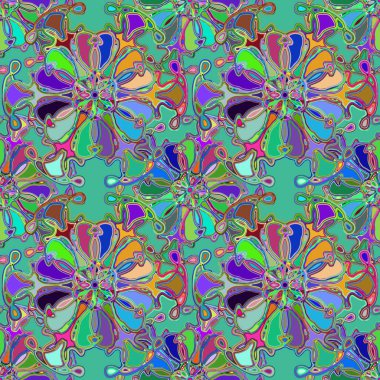Soyut kaleydoskop renkli Dikişsiz desen arka planı için. 