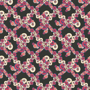 Daireler, arka plan ile soyut seamless modeli