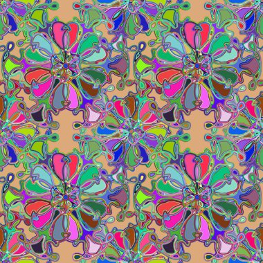 Soyut kaleydoskop renkli Dikişsiz desen arka planı için. 