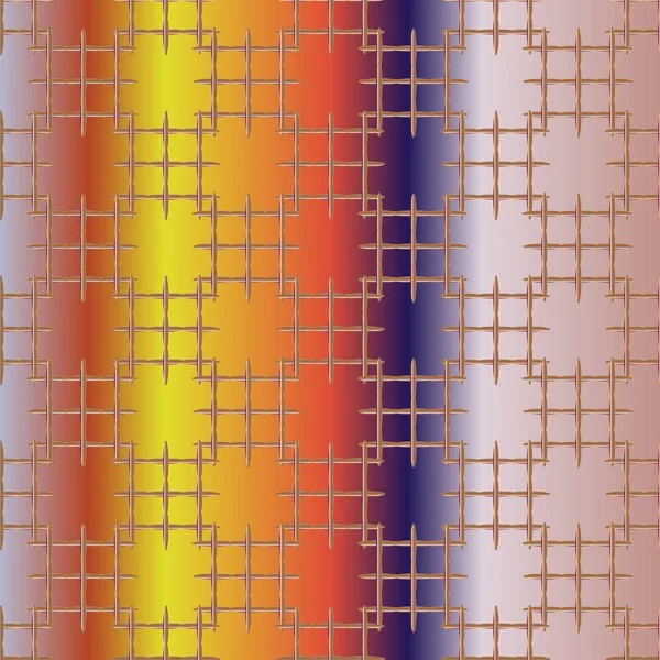 Corrugated Metal Seamless Pattern Vector Illustration — Stock Vector