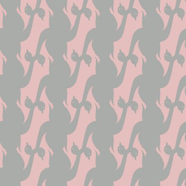 Kuğu renkli parlak seamless modeli