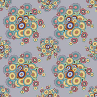 Daireler, arka plan ile soyut seamless modeli