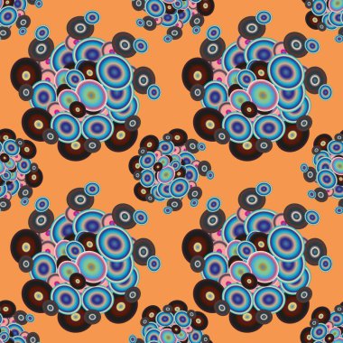 Daireler, arka plan ile soyut seamless modeli