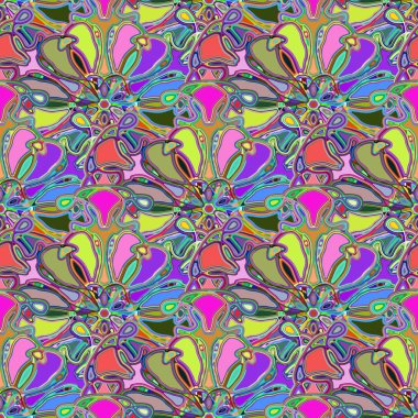 Soyut kaleydoskop renkli Dikişsiz desen arka planı için. 