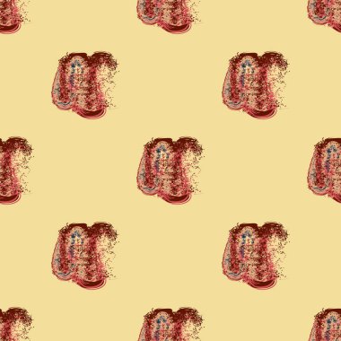 Bulutlar Dikişsiz desen şeklinde suluboya soyut leke.