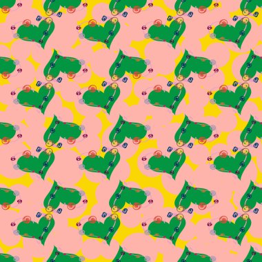 Soyut kalpler Dikişsiz desen arka planı için. 