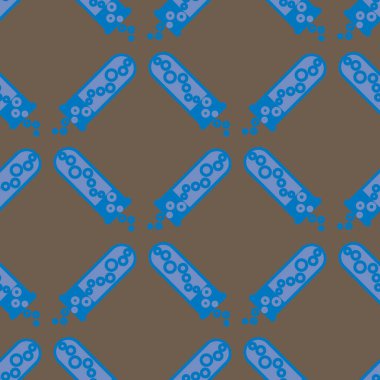 Kimya test tüpleri parlak arka plan üzerinde. Seamless modeli.