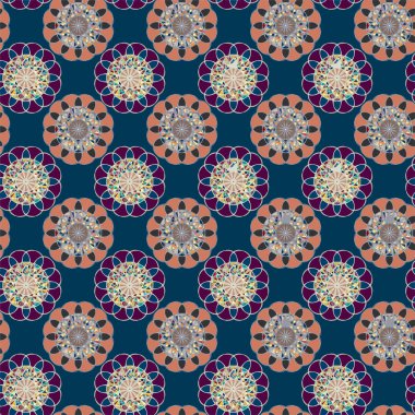  soyut çiçek geometrik Dikişsiz desen arka planı için