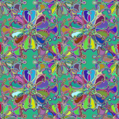 Soyut kaleydoskop renkli Dikişsiz desen arka planı için. 