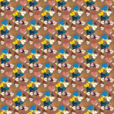 çizgi film kamp çadırları ile renk seamless modeli