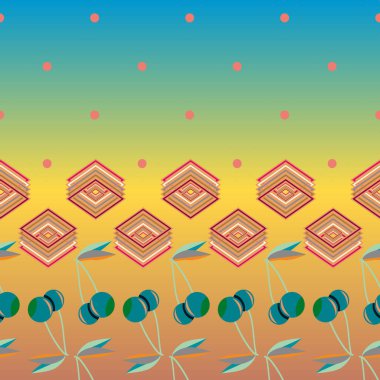 kiraz seamless modeli. Tekstil Ambalaj ve duvar kağıtları için iyi.