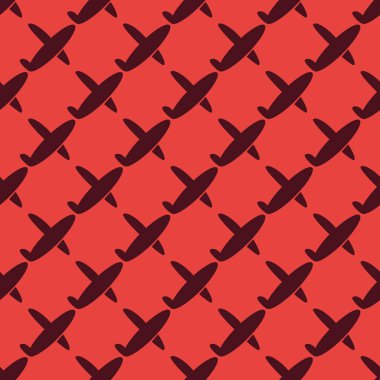 Uçakların, vektör çizim seamless modeli