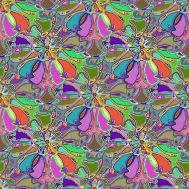 Soyut kaleydoskop renkli Dikişsiz desen arka planı için. 