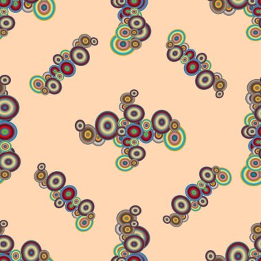 Soyut geometrik renkli seamless modeli daireler ile