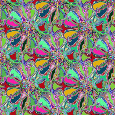 Soyut kaleydoskop renkli Dikişsiz desen arka planı için. 