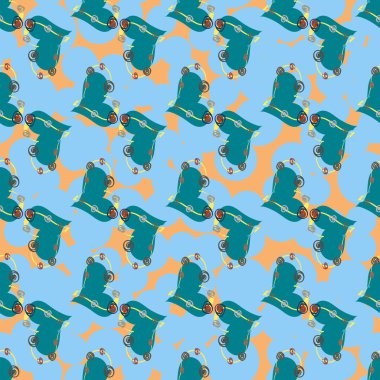 Soyut kalpler Dikişsiz desen arka planı için. 