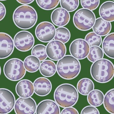 bitcoins parlak parlak pahalı sikkeleri ile Seamless modeli 