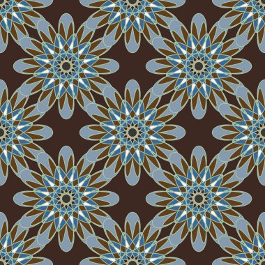  soyut çiçek geometrik Dikişsiz desen arka planı için