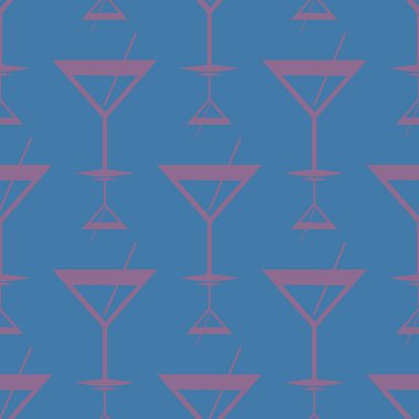 Tropik kokteyller renkli seamless modeli