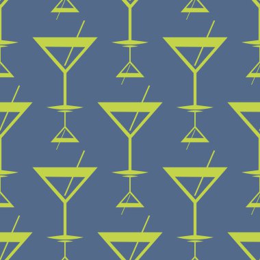 Tropik kokteyller renkli seamless modeli