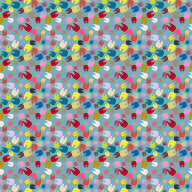 Çok renkli diş parlak Dikişsiz desen arka planı için.