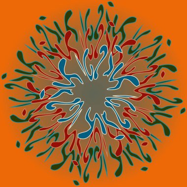 Yeni simetrik soyut mandala. Duvar kağıdı, desen dolgularını, web sayfaları, yüzey dokuları için dekoratif nesne-ebilmek var olmak kullanılmış.