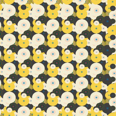 Soyut geometrik renkli seamless modeli daireler, arka plan ile